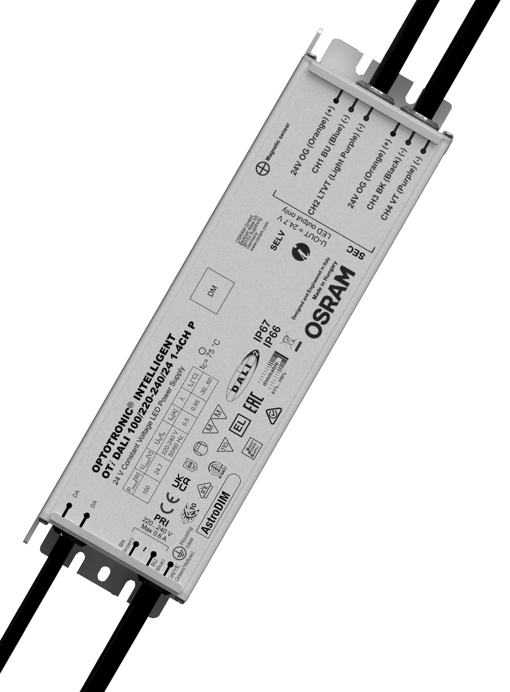 LEDVANCE - LDVOTIDALI1002414CH OTI DALI 100/220-240/24 1-4 CH PFS1OSRAM