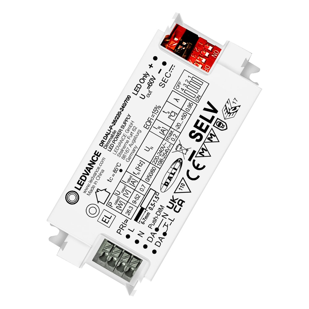 LEDVANCE - LDVDRPFMDA26700G2 LED DRIVER DALI PERFORMANCE G2 -26/220-240/700