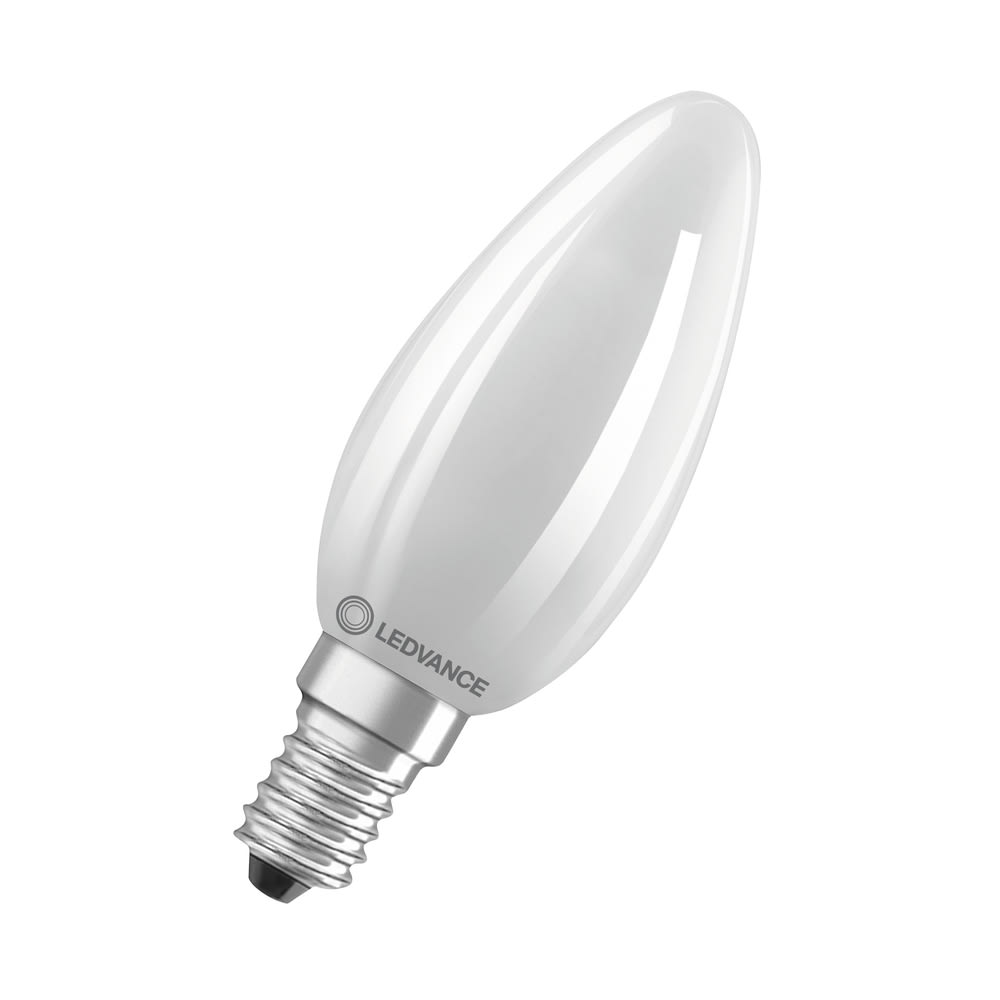 LEDVANCE - LDVSCB60827SE1EA2 LED CLASSIC B ENERGY EFFICIENCY A S 3.8W 827 Frosted E14