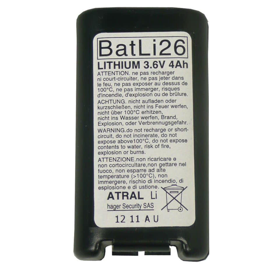 ATRAL ITALIA SRL - ATRBATLI26 BATTERIA AL LITIO 2X (3,6V - 4AH)