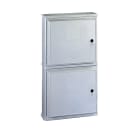 CONCHIGLIA - CON074107806 Serie BV4M - Armadio in vetroresina a 2 vani, senza serratura, dim. 714 x 1290 x 271 mm (BxAxP)