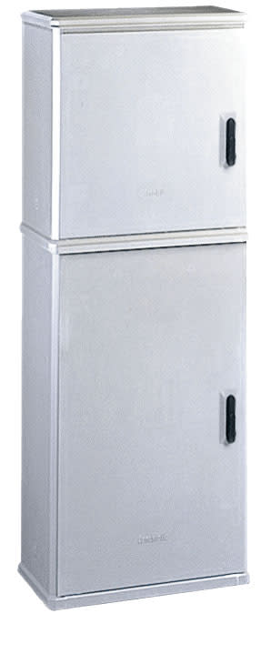 CONCHIGLIA - CON074109547 Serie BVT-BVN - Armadio in vetroresina a 2 vani, con serratura, dim. 546 x 1460 x 308 mm (BxAxP)