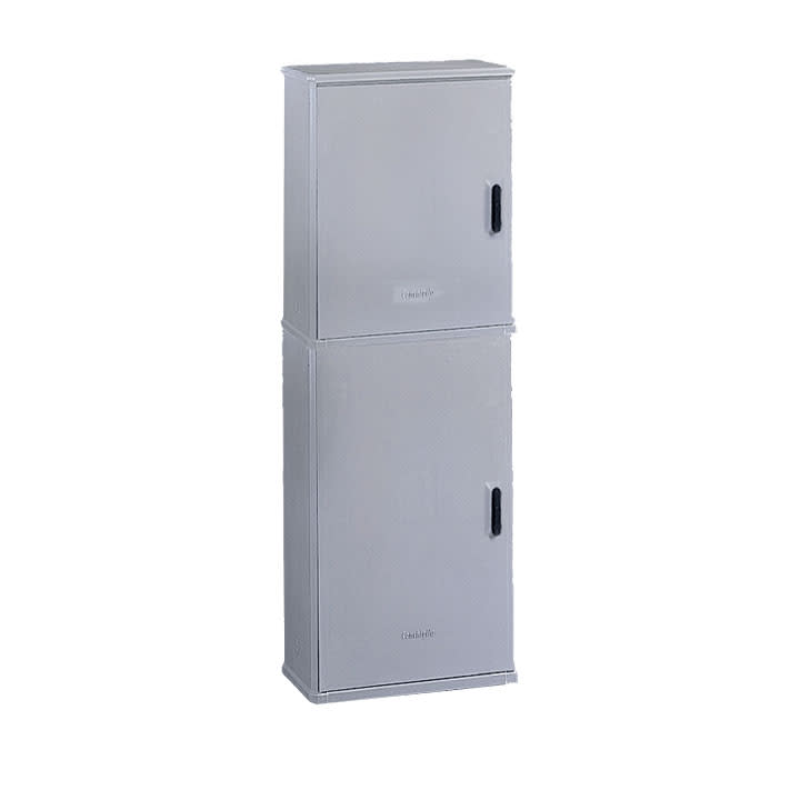 CONCHIGLIA - CON074115940 Serie BVT-BVN - Armadio in vetroresina a 2 vani, con serratura, dim. 546 x 1460 x 424 mm (BxAxP)