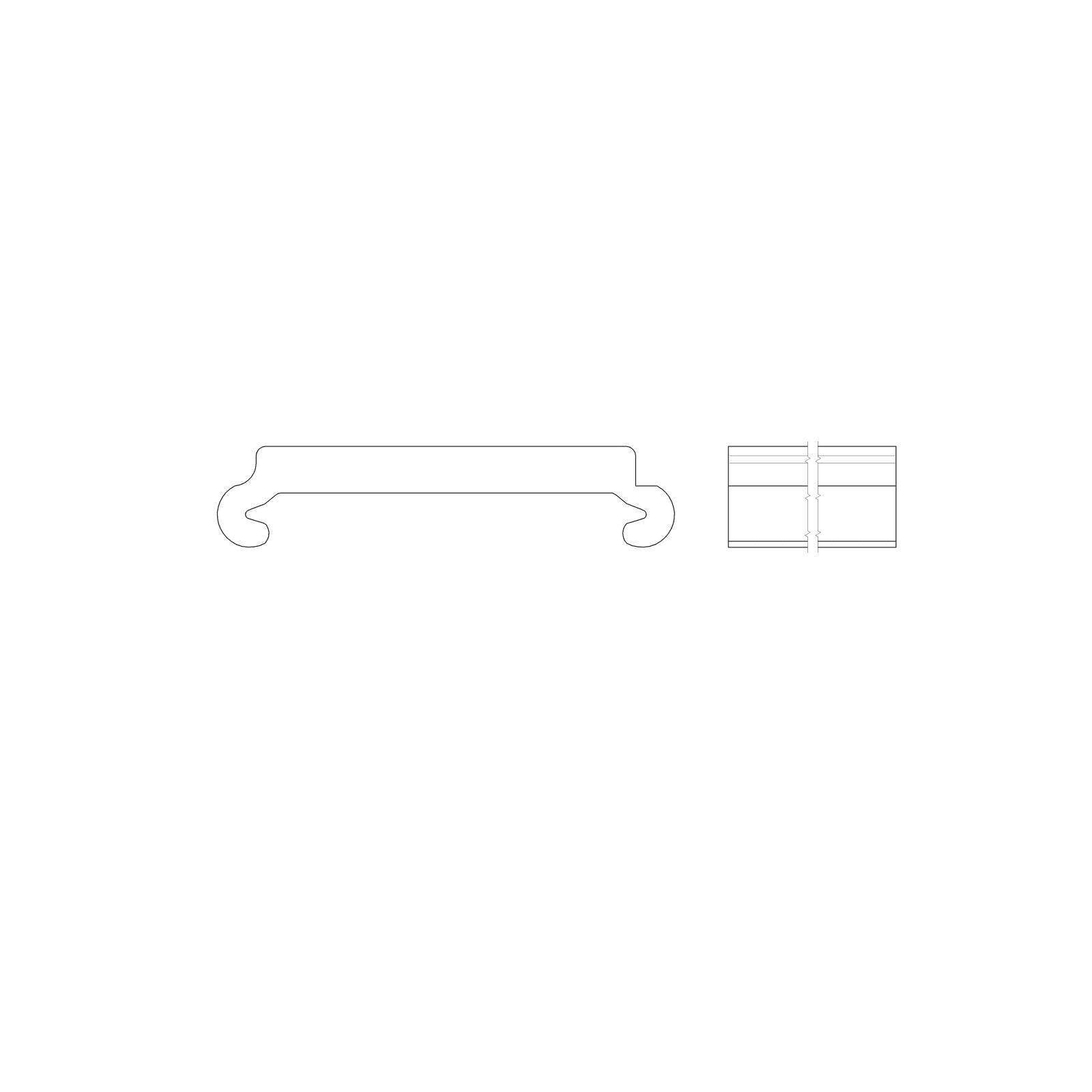 LINEA LIGHT (ILED) - ILD98888 COVER PROFILO 2M OPALE PC