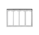 VIMAR SPA - VIWC324 CORNICE PER 4 PLACCHE 2M ALLUMINIO