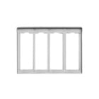 VIMAR SPA - VIWC324 CORNICE PER 4 PLACCHE 2M ALLUMINIO