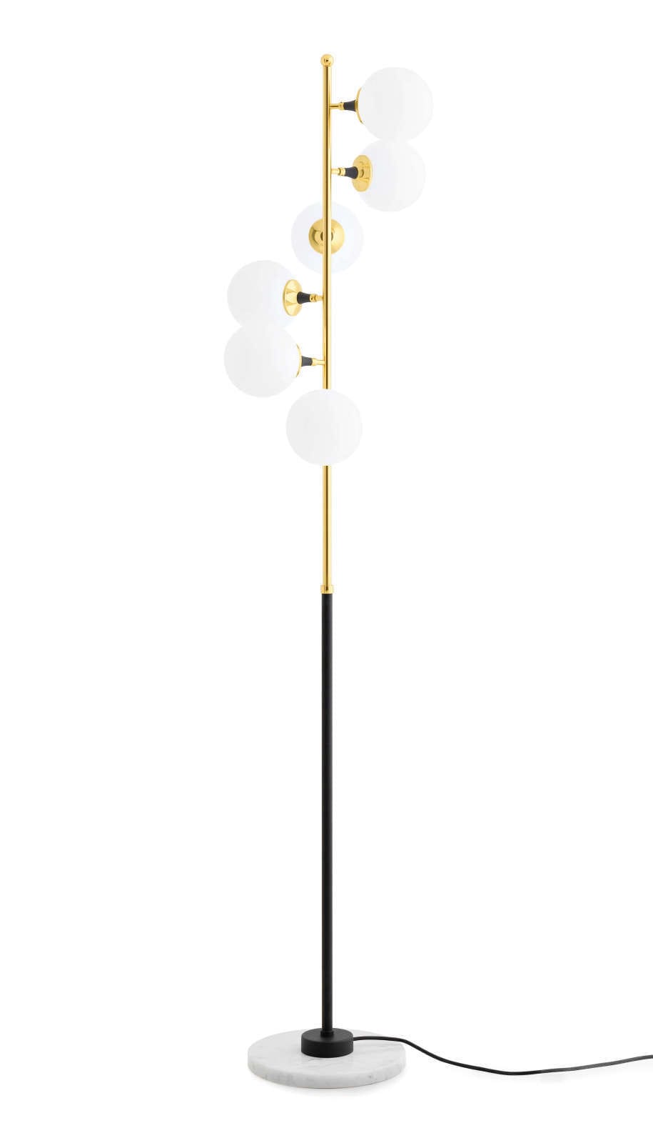 LINEA LIGHT-STILNOVO - SNV9560 GALASSIA TERRA 6L OTTONE DOR/MARMO