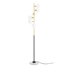 LINEA LIGHT-STILNOVO - SNV9560 GALASSIA TERRA 6L OTTONE DOR/MARMO
