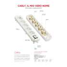 LE PROLUNGHE SAS - PRG255 CABLY UNIV. 5U S/INT 10/16A + SCHUKO BN