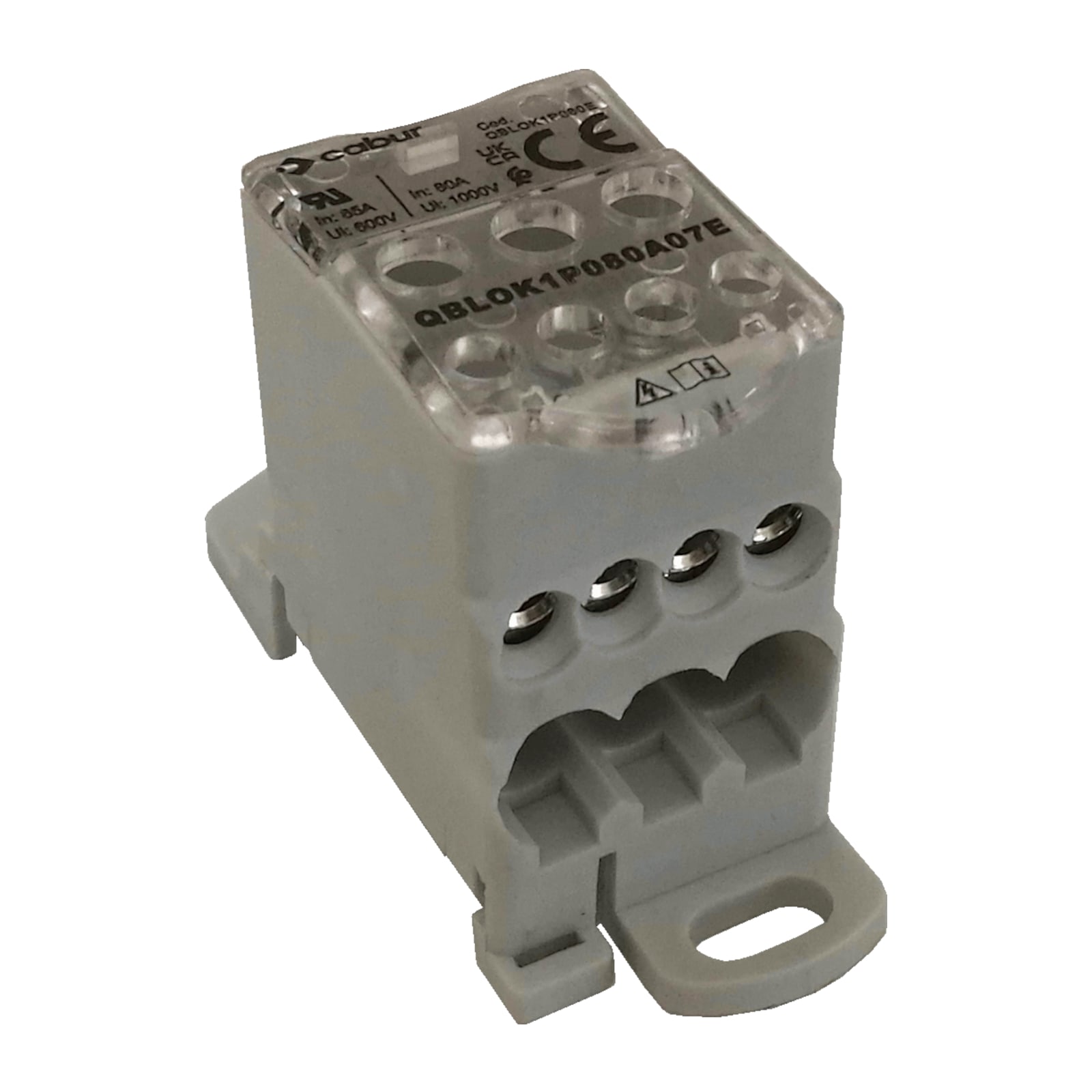 CABUR SRL - CBRQBLOK1P080E QBLOK1P080A07E MORSETTIERA 80A 7 FORI