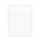 CABUR SRL - CBRTAM7015AW TARGHETTA ADES. PVC FLAT BIANCA 15X70 MM