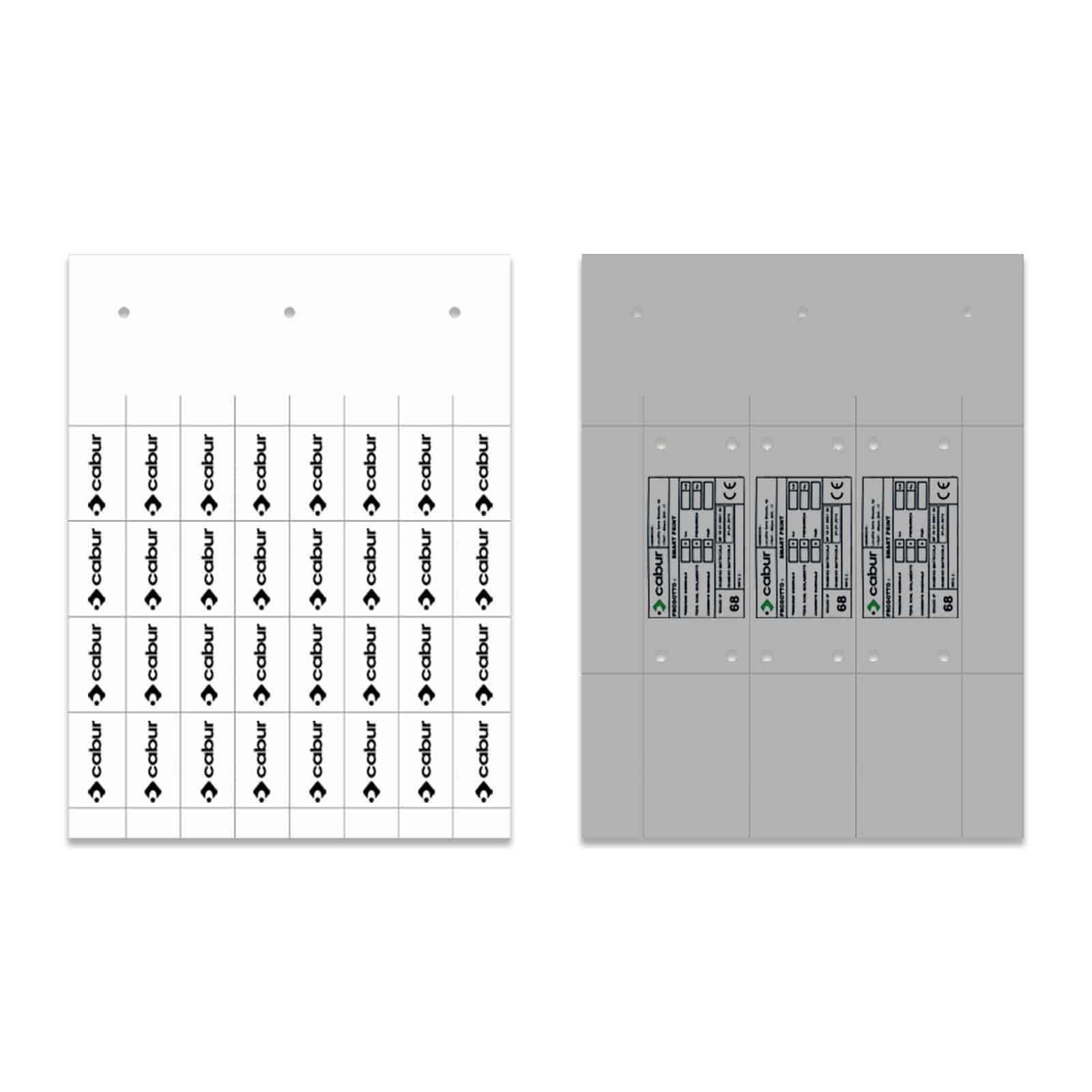 CABUR SRL - CBRTAME80100T TARGA IDEN QUADRO METACRILATO TRASPARENT