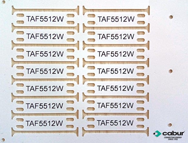 CABUR SRL - CBRTAF5512W TESSERA FASCETTABILE 55X12 BIANCA