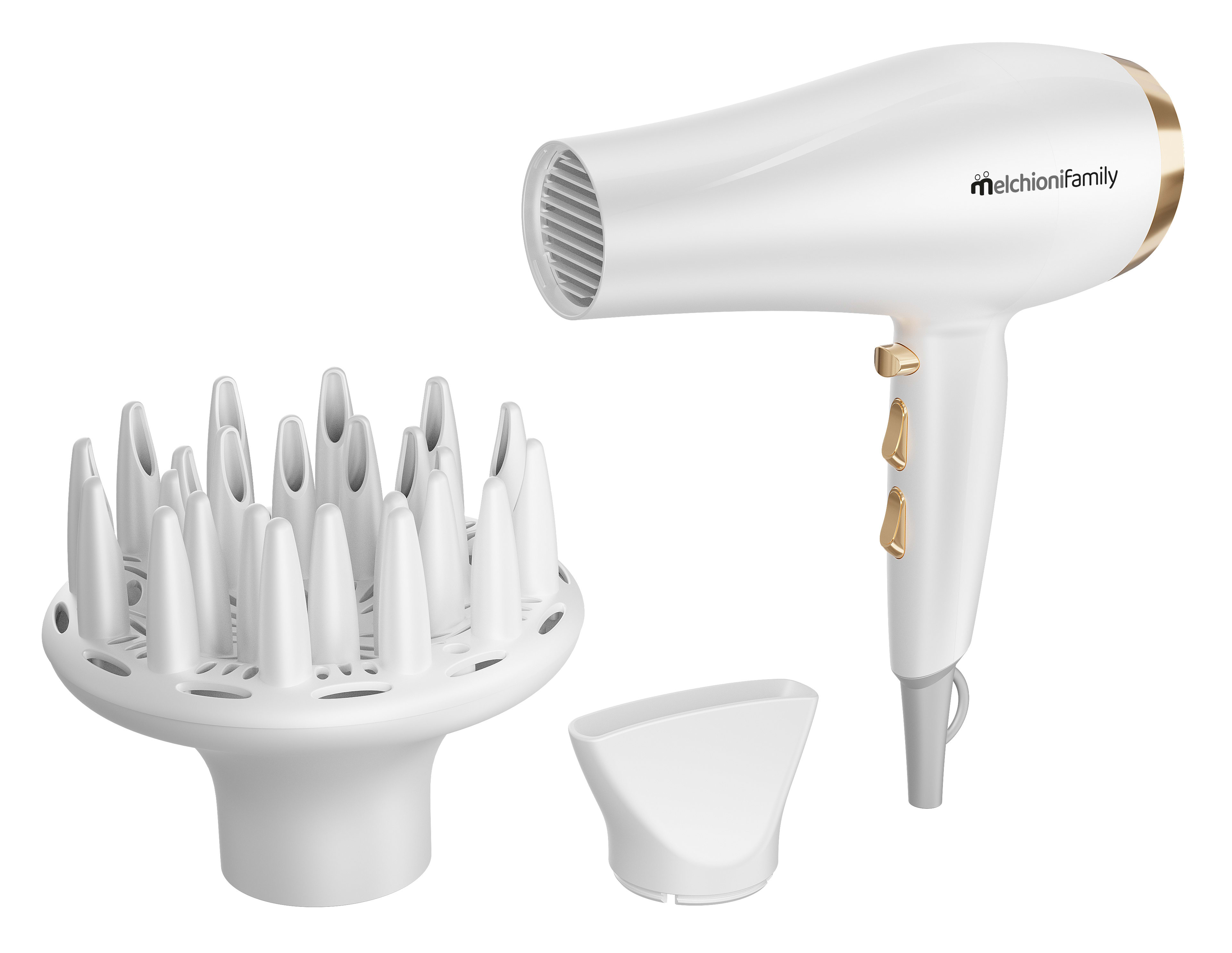 MELCHIONI SPA - MEM118030026 GOLD STYLE NEW - ASCIUGACAPELLI 2200W