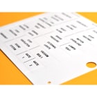 CEMBRE SPA - CEM990883 TARGHETTE PER COMPONENTI MODULARI, PREFUSTELLATE, IN PVC RIGIDO