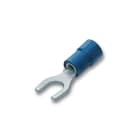 CEMBRE SPA - CEMBF-U4/1 CAPOCORDA A FORCELLA, PREISOLATO IN PVC, BLU, PER CONDUTTORI IN RAME, VITE 4mm B=8,5mm SEZIONE 1,5-2,5 mmq