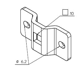 CAME SPA - CMC001YM0137 OMEGA Q10 INTERASSE 44-48 MM