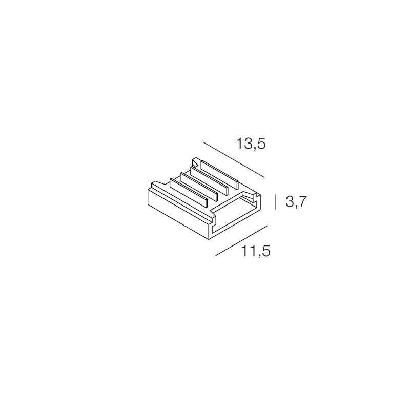NOVALUX SPA - NOX100974.99 STRIP LED: CONNET. 2 STRIP RGB 10PZ