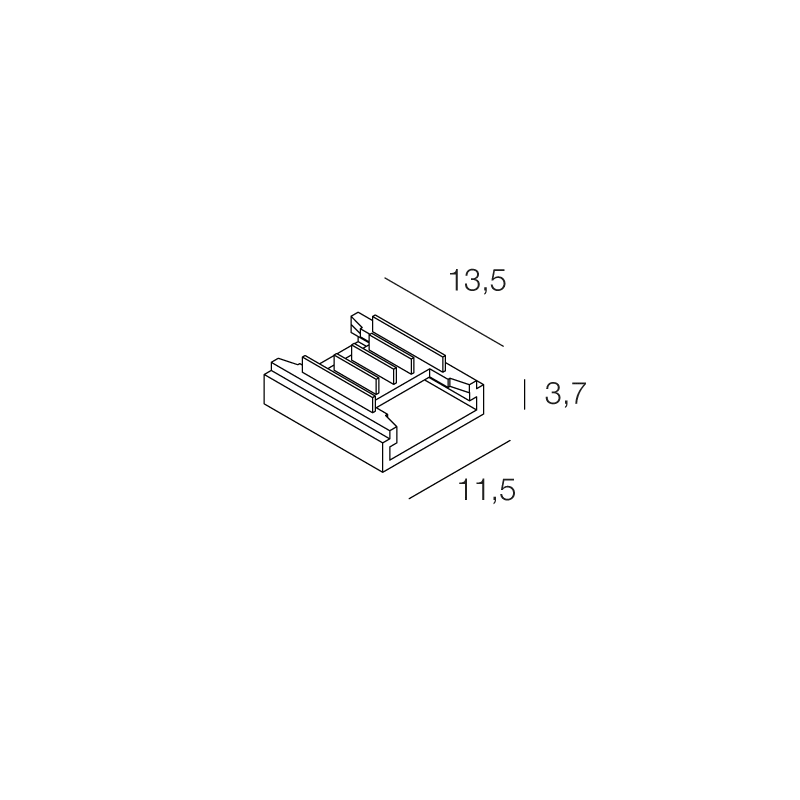 NOVALUX SPA - NOX100977.99 STRIP LED: CONNET. 2STRIP RGB+W 10PZ