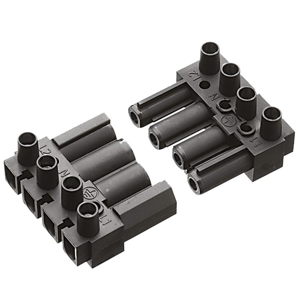 OMEGA FUSIBILI SPA - OMFAC166GBU/4BK PRESA AC166G 4 POLI NERA