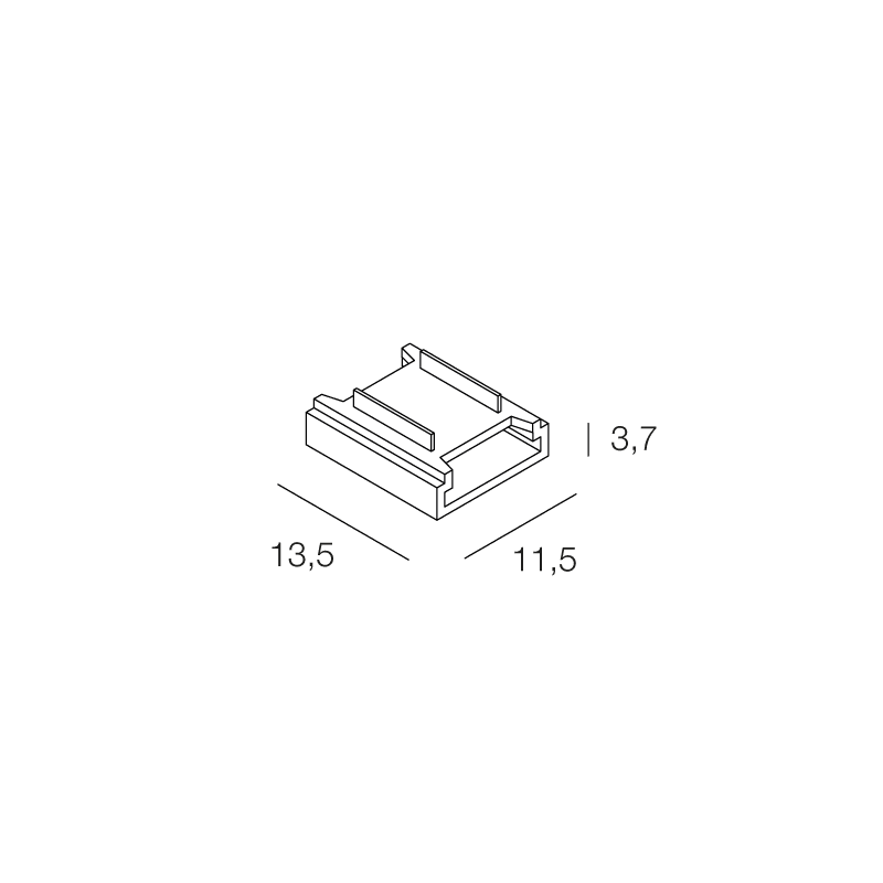 NOVALUX SPA - NOX100967.99 STRIP LED: CONNET.2STRIP 238/240LED 10PZ