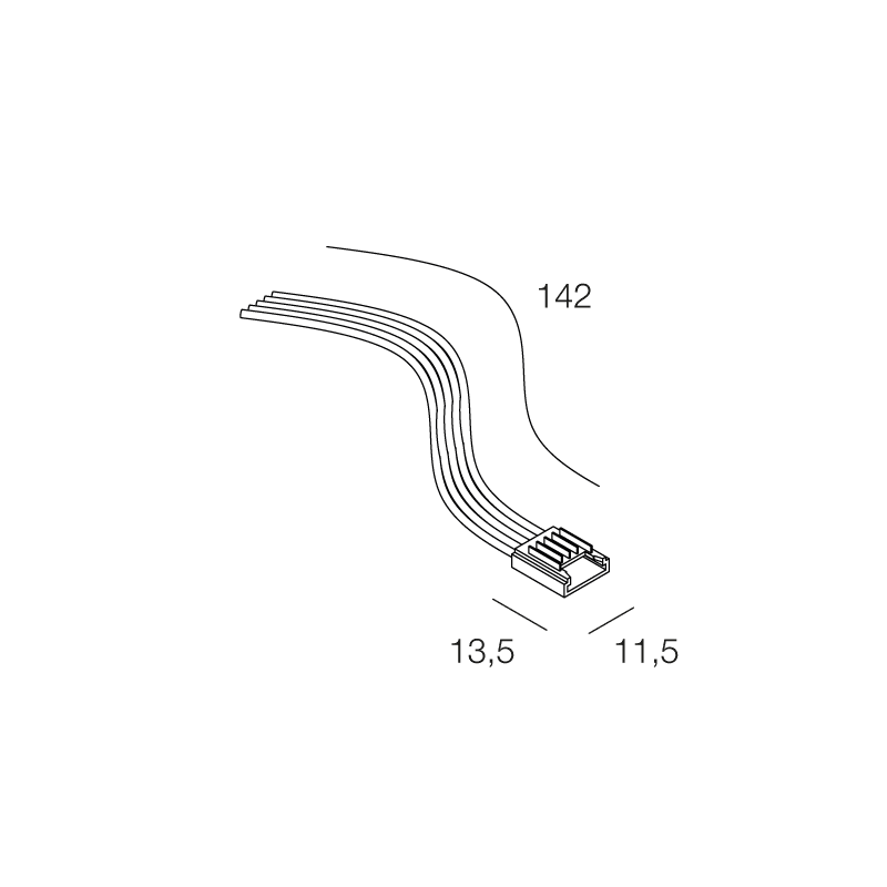 NOVALUX SPA - NOX100978.99 STRIP LED: 1 CONNET.+CAVO RGB+W 10PZ