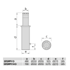 BFT - BFT2605549 STOPPY H OMOLOG.DISSUAS.PASSAG.230V BFT