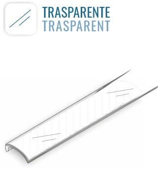 LEF LIGHTING SRL - LEFCOP-TR01-20 COVER 01 TRASPARENTE 2M PC