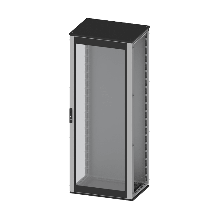 DKC-RAMBLOCK - RMBR5CQE1664V Armadio componibile CQE, dimensioni 1600 x 600 x 400 mm (AxLxP), porta serigrafata