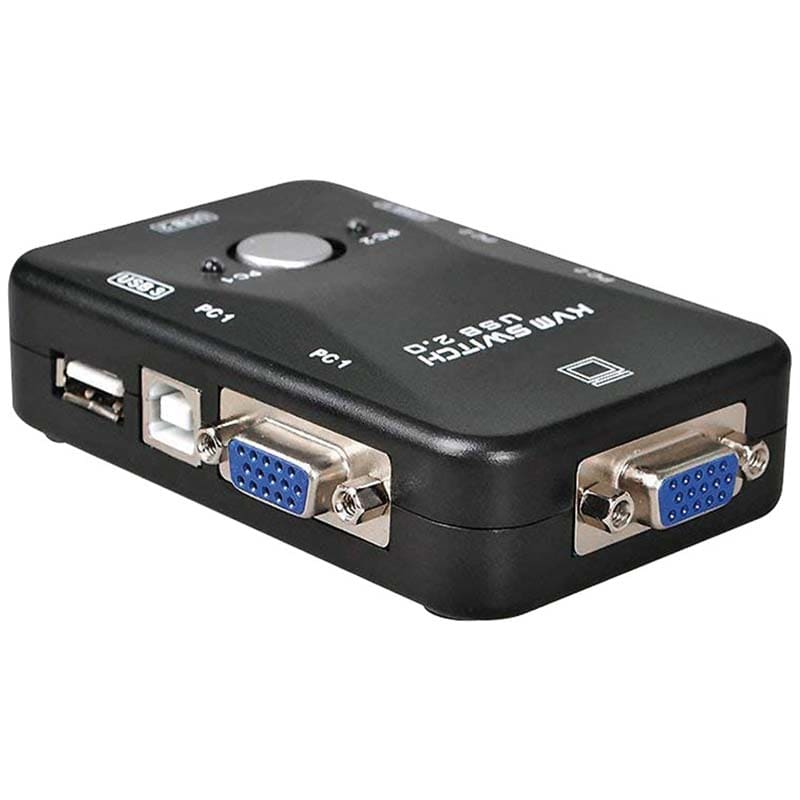 ELCART DISTRIBUTION - ERT407100000 KVM VGA 2 PORTE USB CON SWITCH