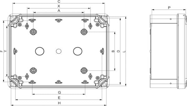 SCHNEIDER ELECTRIC - SNRNSYTBS292412H THALASSA TBS ABS 291X241X128 H