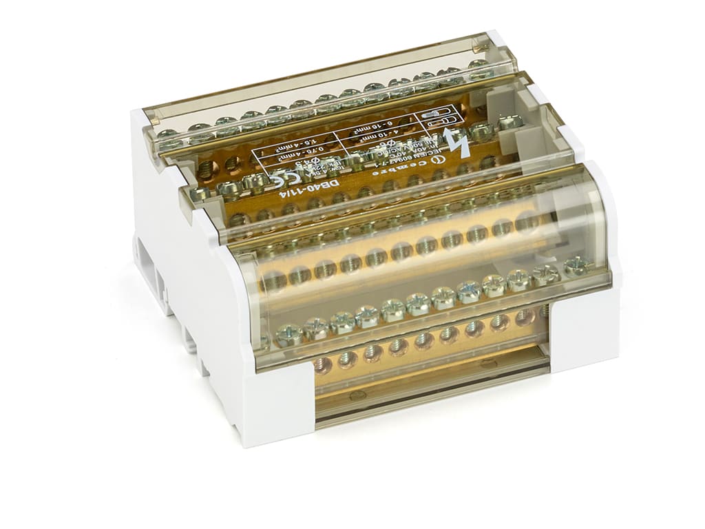 CEMBRE SPA - CEMDB40-11/4 RIPARTITORE TETRAPOLARE 40A 13VIE SEZ.16