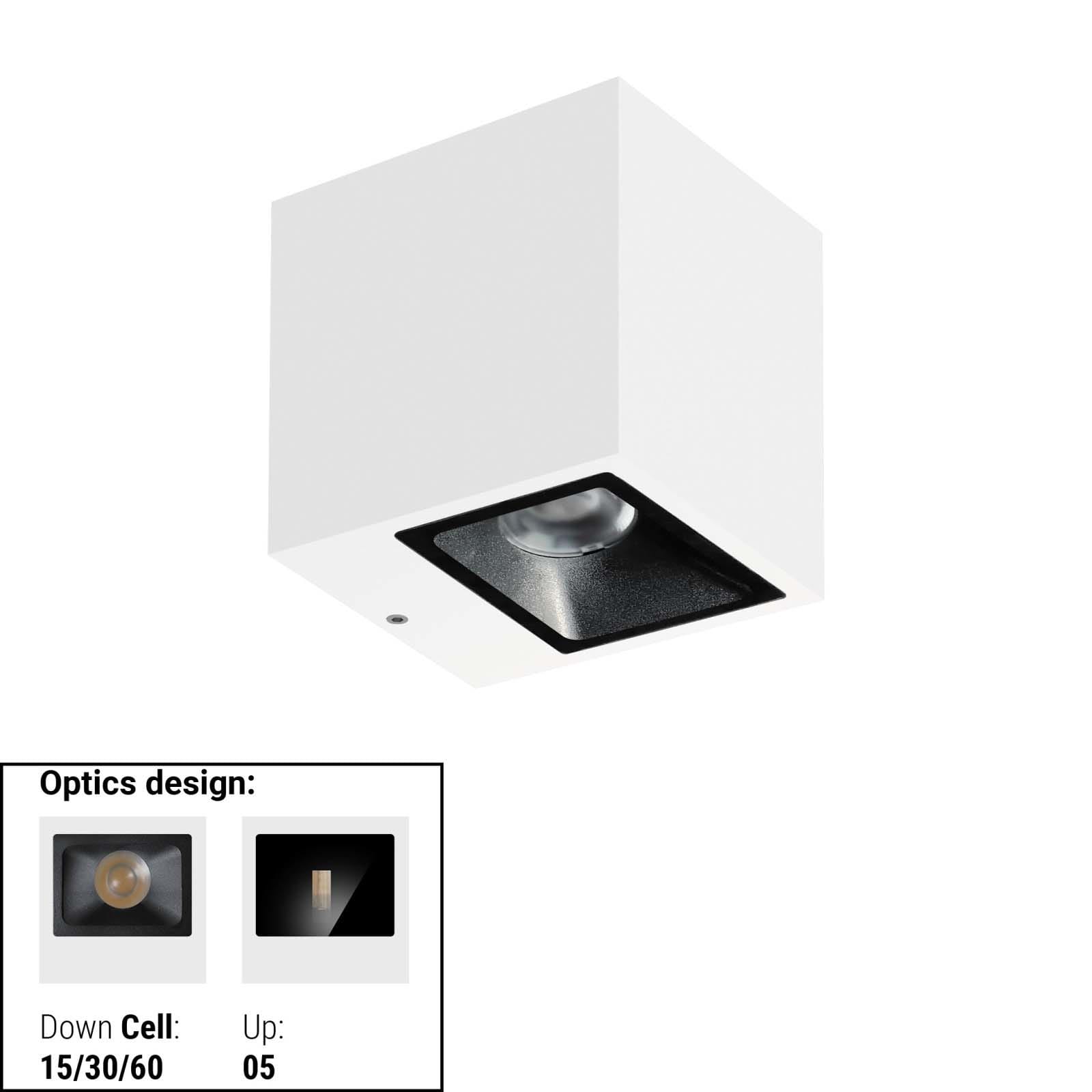 LINEA LIGHT (ILED) - ILD76624W15 CUBIT 24 2L BI-EM 15,5WAC ON/OFF BG
