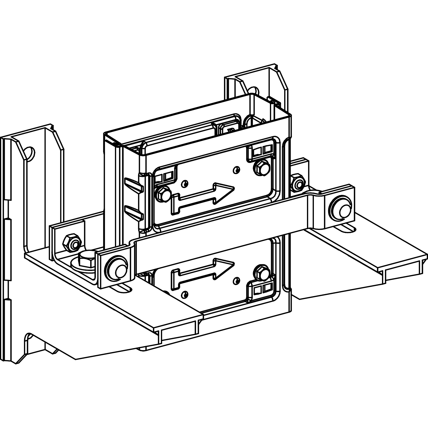 SCHNEIDER ELECTRIC - SNRKSB250ZV1 Bottom support, Canalis KS, 100A to 250A, vertical installation, maximum load 680kg