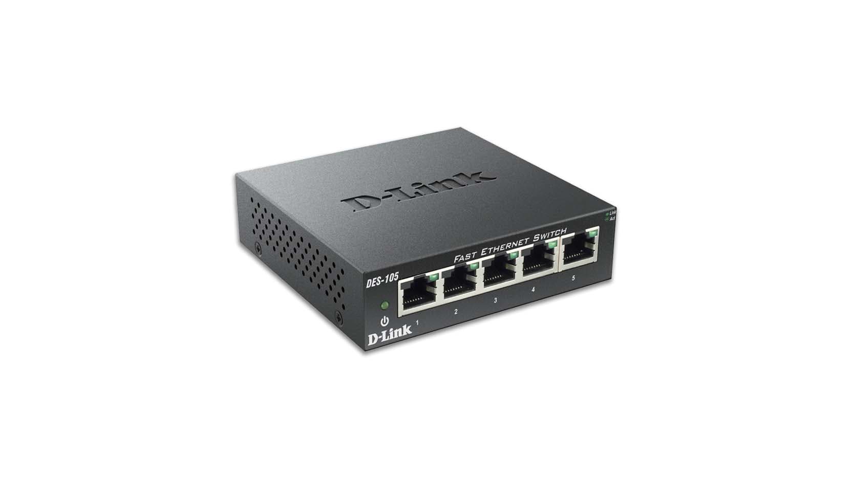 D-LINK MEDITERRANEO - DLKDES-105 SWITCH NONGEST 5 PORTE 10/100 - NO RACK