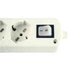 LE PROLUNGHE SAS - PRG383 CABLY 2 MULTIPRESA 3G1.5 MT1.5 SP SCH BN