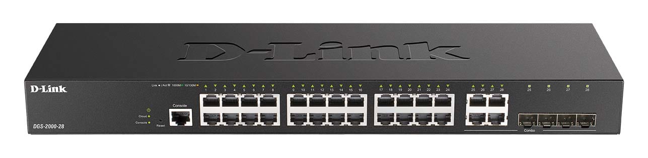 D-LINK MEDITERRANEO - DLKDGS-2000-28 SWITCH GEST L2+ 24 X 1GB, 4 X SFP,