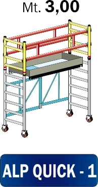 FRIGERIO CARPENTERIE - FRIALP QUICK-1 PONT.ALL.PRO.PIEG200X74 C/1PIAN ENM3,00