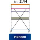 FRIGERIO CARPENTERIE - FRIPINDOOR MINI PONT.FER. 160x67 c/1PIAN m02,44