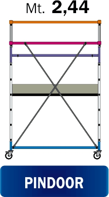 FRIGERIO CARPENTERIE - FRIPINDOOR MINI PONT.FER. 160X67 C/1PIAN M2,44