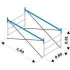 FRIGERIO CARPENTERIE - FRIPOK 1/2 CAM MEZZA.SEZ.TERM. COMPL. 6G H0,81M XPO.POK