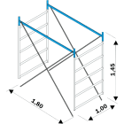 FRIGERIO CARPENTERIE - FRIPOR CAMPATA SEZ.INTERM. COMPL. 5G H1,45M XPO.ORIO