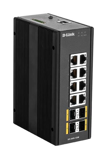 D-LINK MEDITERRANEO - DLKDIS-300G-12SW SWITCH INDUS. GEST L2 8 X GIGA, 4 X SFP