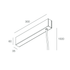 NOVALUX SPA - NOX112230.01 DOMYNOS PS: ROSONE SOSP. 100W-48V BIA