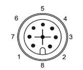 DATASENSING SRL - DTG95ASE1250 CS-A1-06-U-15 8 POLI DRITTO 15M UL 2464