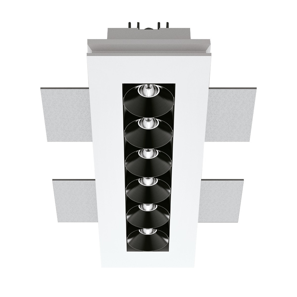 LINEA LIGHT (ILED) - ILD64548W45 CELL GYP.6 LED X2W BW.45° OTT+NERO