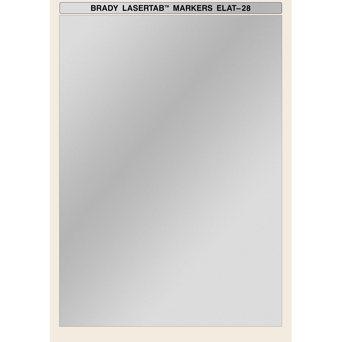 BRADY ITALIA - MOD014936 ELAT-28-773-10SH 10-ETICHETTA