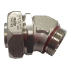 COSMEC - CSMEX6024-2527 Raccordo metallico curvo a 45° ATEX, filetto M25x1,5 mm, per tubo fless. diam. 27 mm