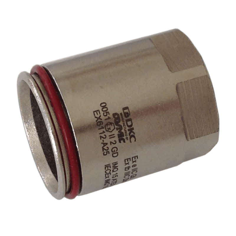 COSMEC - CSMEX6112-A20 Raccordo a innesto rapido in ottone ATEX, tubo diam. 20 mm, filetto f. M20x1,5 mm, IP67