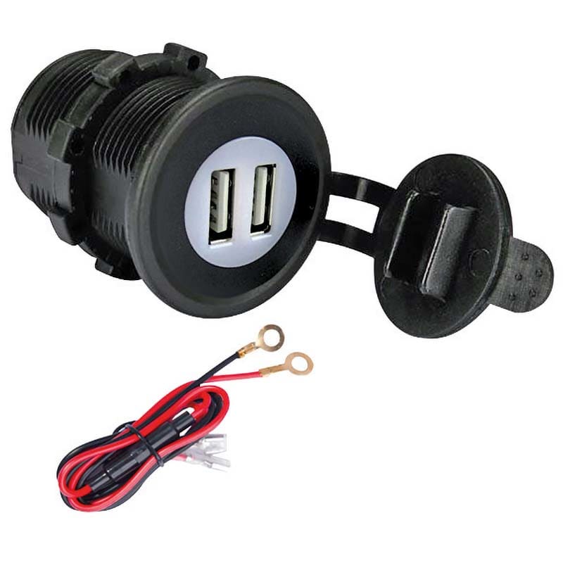 ELCART DISTRIBUTION - ERT080152400 PRESA USB 5V 2,1A PANNELLO 12/24V